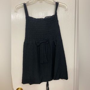 Black Casual Tank Top